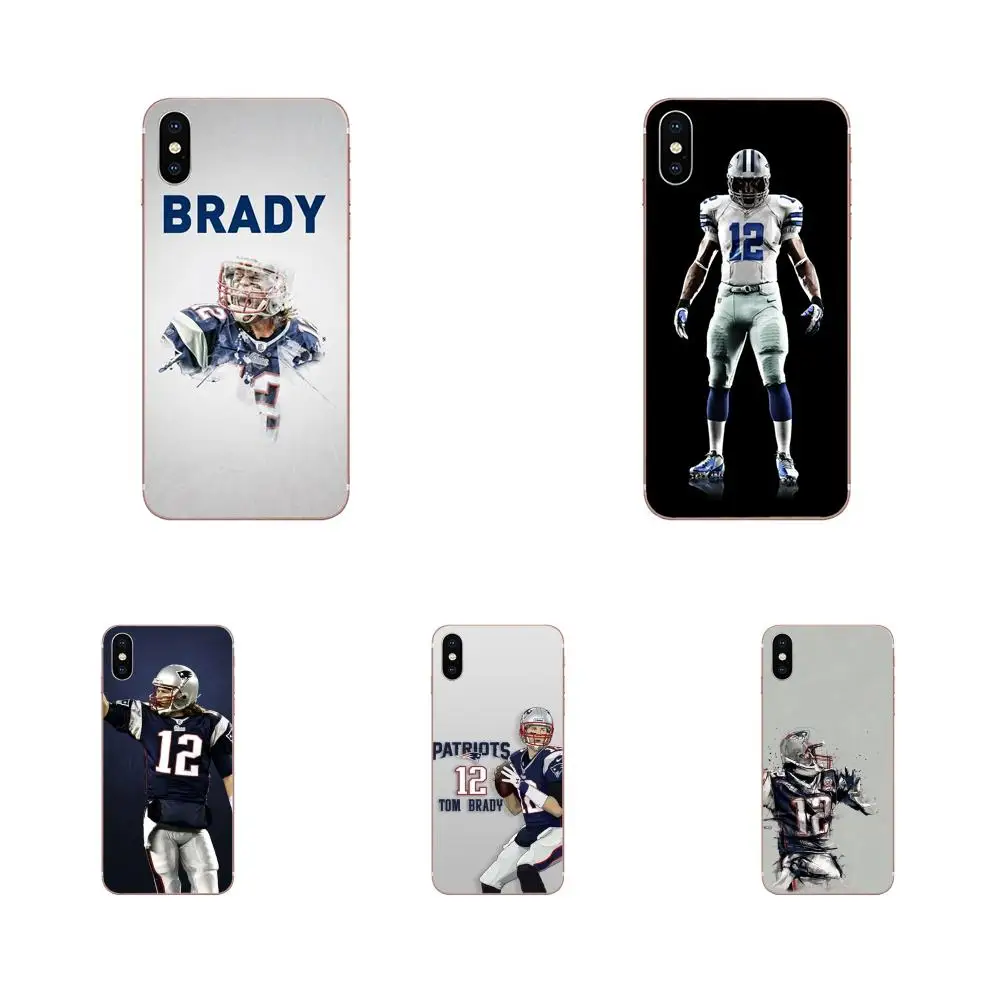 Чехол из ТПУ Tom Brady 12 Flexibles для Xiaomi Redmi Note 2 3 3S 4 4A 4X 5 5A 6 6A Pro Plus | Мобильные телефоны и