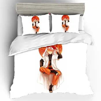 

High Qualified NARUTO 3D Home Textiles Bedding Set Children's Bed Linen Japan King Size Bedding Luxury Set Duvets And Linen Sets