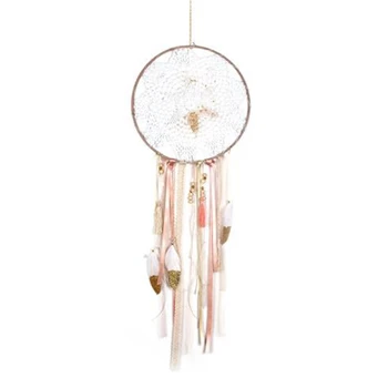 

Handmade Dream Catcher Net with Feathers Wall Hanging Dreamcatcher Craft Gift Christmas Decoration for Home 90cm