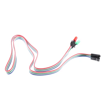 

PC Desktop Computer Case ATX Power On Reset Switch Cable With HDD LED Light R06