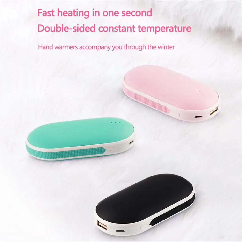 Портативные обогреватели для рук Mini USB power Bank аккумуляторные грелки для рук двухсторонний быстрый нагрев Безопасный в использовании для холодной зимы