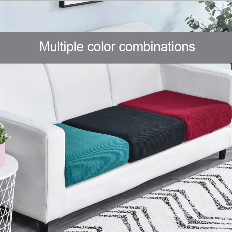 

Sofa cover cushion1/2/3/4 Seat Sofa Seat Cushion Cover Chair Cover Pets Kids Furniture Protector Polar Fleece Stretch Washable