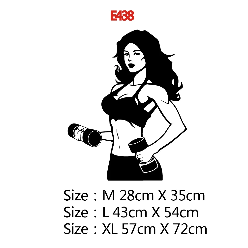 Details about   Lovely Fitness Vinyl Stickers Wallpaper for Gym Room Decals Plane Wall Sticker 