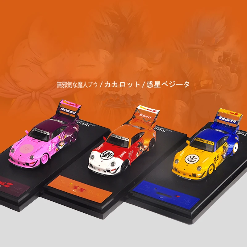 Tiempo Micro TM 1:64 RWB MAJIN BUU GOKU VEGETA morir-modelo de coche