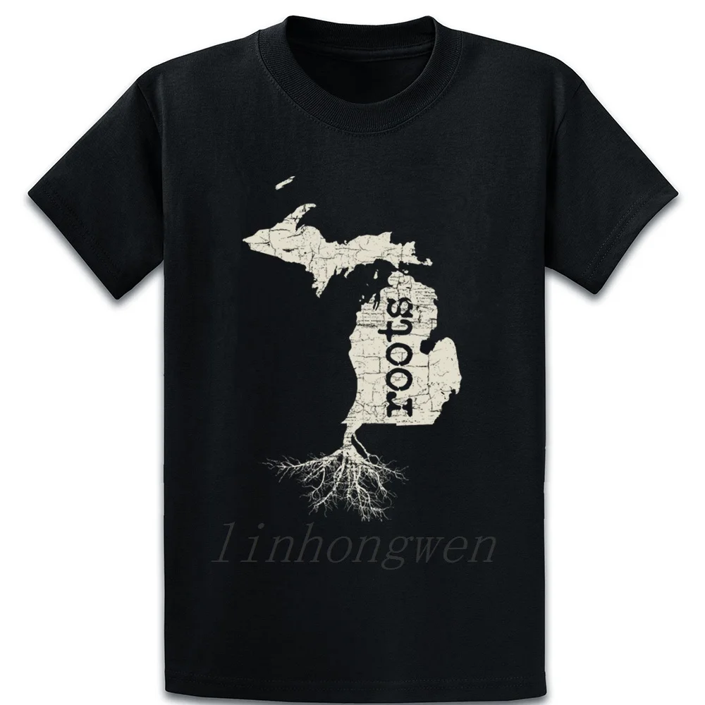 Michigan Native Roots футболка с коротким рукавом интересные фотографии новая модная