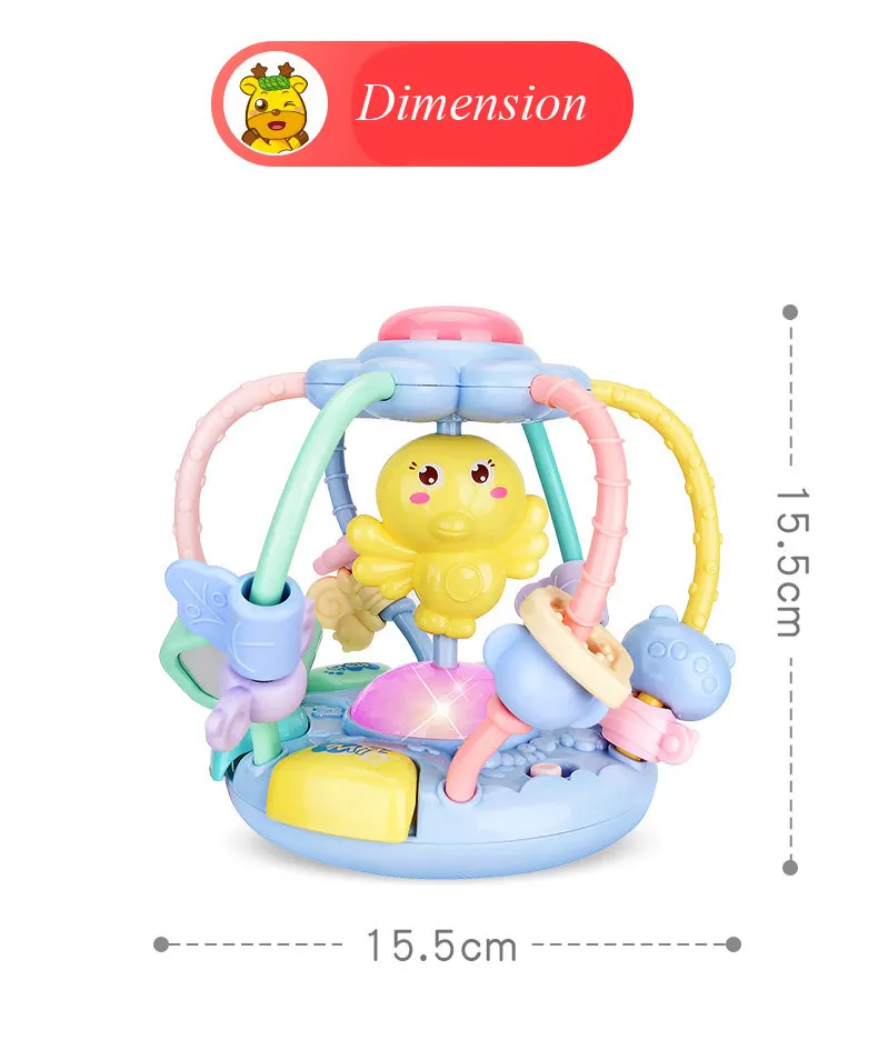 Игрушка для активного отдыха, ручная погремушка, мяч, игрушка, Развивающие детские игрушки, музыкальная Мобильная игрушка для детей, подарок на образование