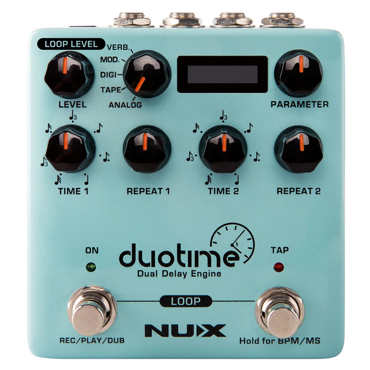 Педаль задержки NUX Duotime Stereo с независимым временем аналоговая задержка Ленточное