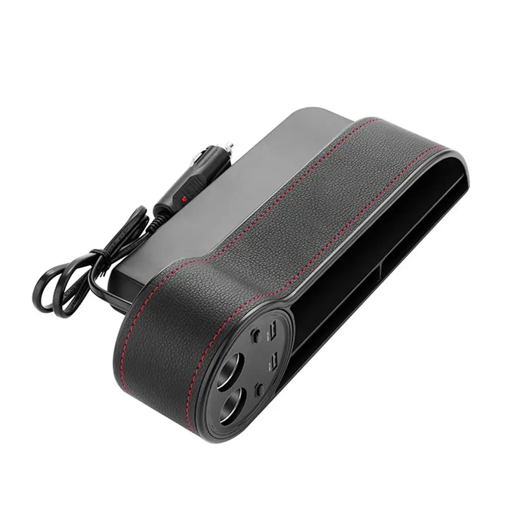 Автомобильный ящик на сидение автомобильное сиденье боковой карман с USB прикуриватель, Зарядка порт автомобиля аксессуары для интерьера#725 - Название цвета: A