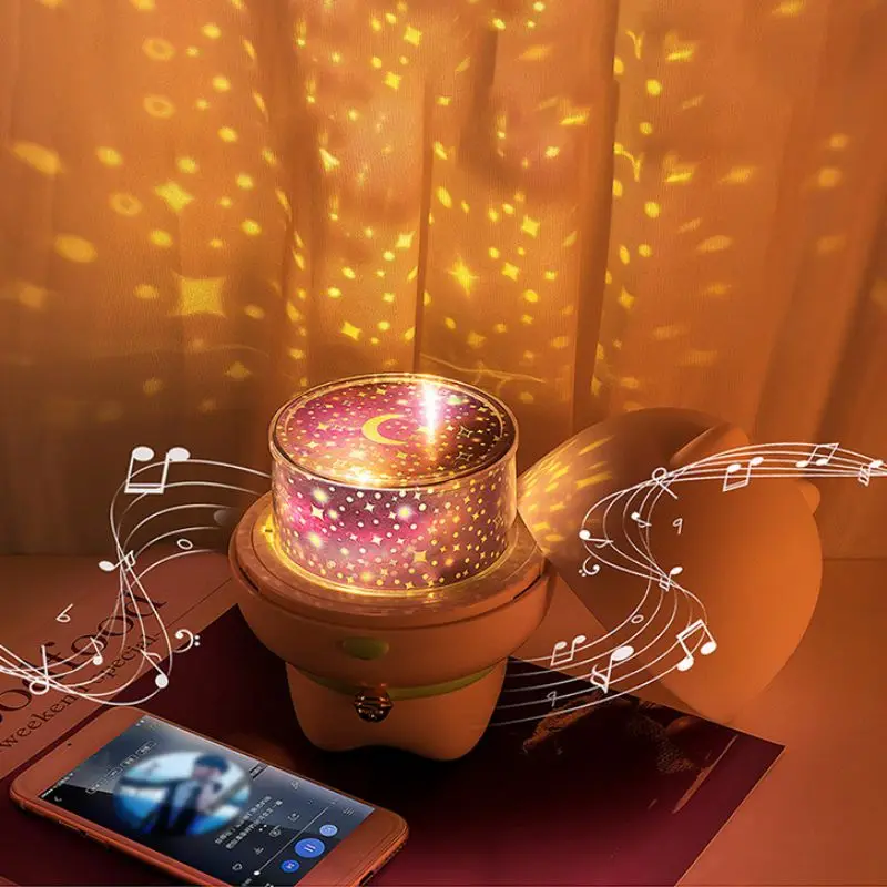 

Night Light Sky Projector LED Starry Lamp for Kid Gift Star Light Novelty Lamp Romantic Projection Light Lamp Bluetooth Speaker