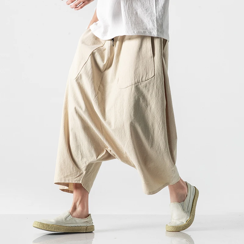 Cotton Waist Pantalones Trousers | Linen Waist Pantalones Trousers | Loose  Linen Pants - Casual Pants - Aliexpress