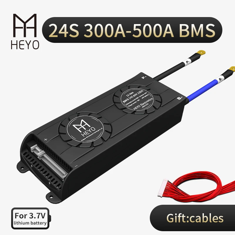 HEYO 18650 24S 84V Li Ion BMS 300A 400A 500A большой ток для комплект литий ионный батарей с балансом