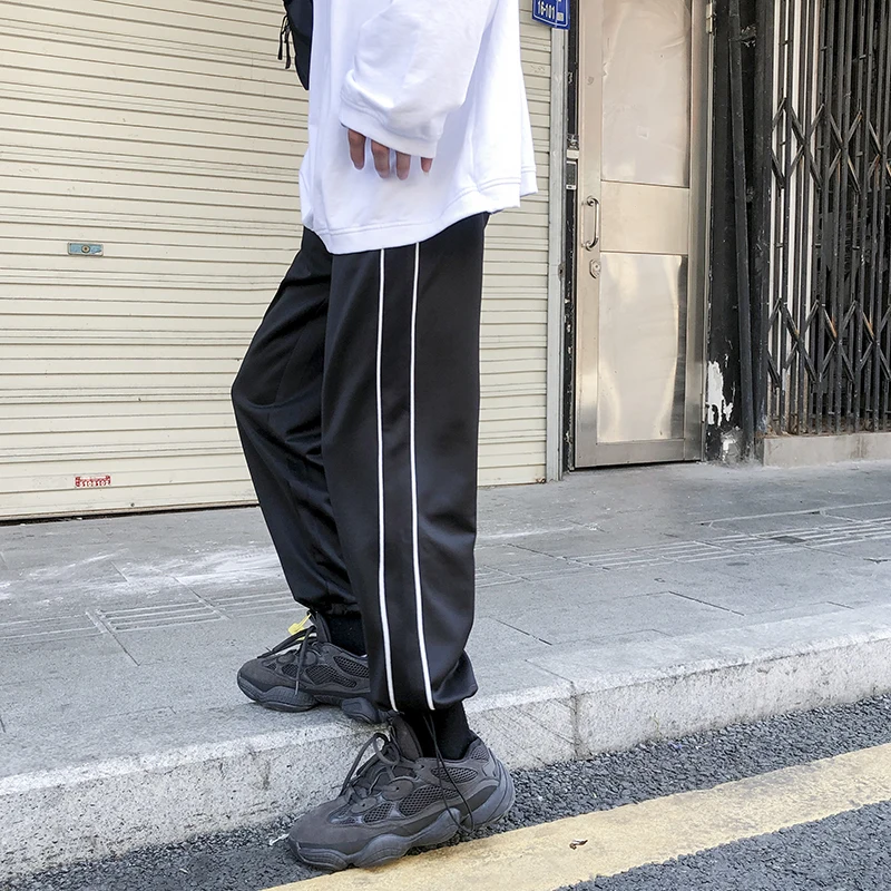 Брюки спортивные мужские однотонные модные повседневные джоггеры уличная