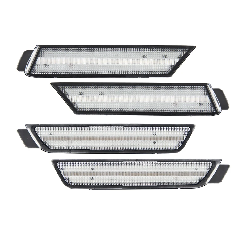4x F& R дымовая/прозрачная светодиодная боковая габаритная лампа для Chevrolet Camaro 2010- Янтарная/красная Поворотная сигнальная лампа для автомобиля-Стайлинг