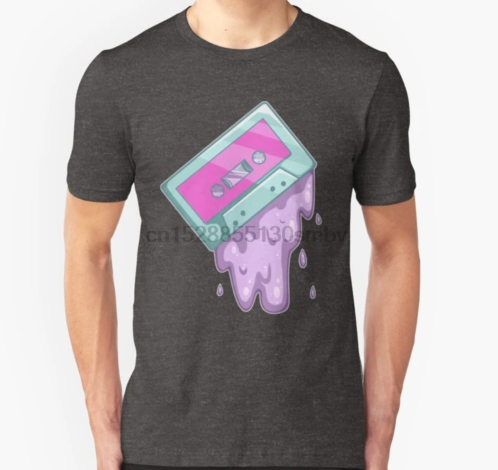 Men tshirt Pastel Slime Cassette Unisex T Shirt women T-Shirt tees top |