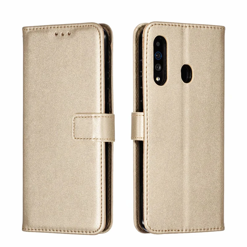 Gold Кожаный чехол-книжка чехол для samsung Galaxy A70 A50 A60 A40 A30 A20 A10 A80 A90 M10 S9 S10 S8 Note 8, 9, 10, магнитный чехол-кошелек для мобильного телефона чехол s - Цвет: Gold
