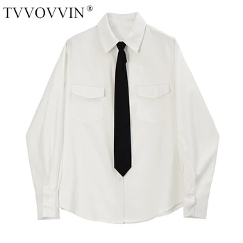 

loose Women Gray Brief Pleated Temperament Blouse New Lapel Long Sleeve Loose Fit Shirt Fashion Tide Spring Autumn 2020 1R736