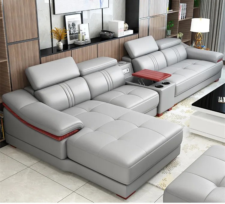 

Factory price modern leather sofa living room furniture couch