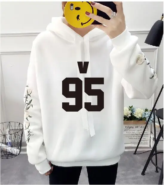 14 Новинка; kpop; модные толстовки jimin jung kook с капюшоном в готическом стиле Харадзюку; сезон осень-зима - Цвет: 14