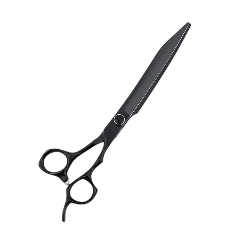 

8 Inch Black Japanese Stainless Steel 440C Professional Haircut Pets Dog Grooming Hairdressing Scissor