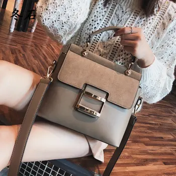 

Women Bag Vintage Shoulder Bags 2020 Buckle PU Leather Handbags Crossbody Bags For Women Famous Brand Spring Sac Femme
