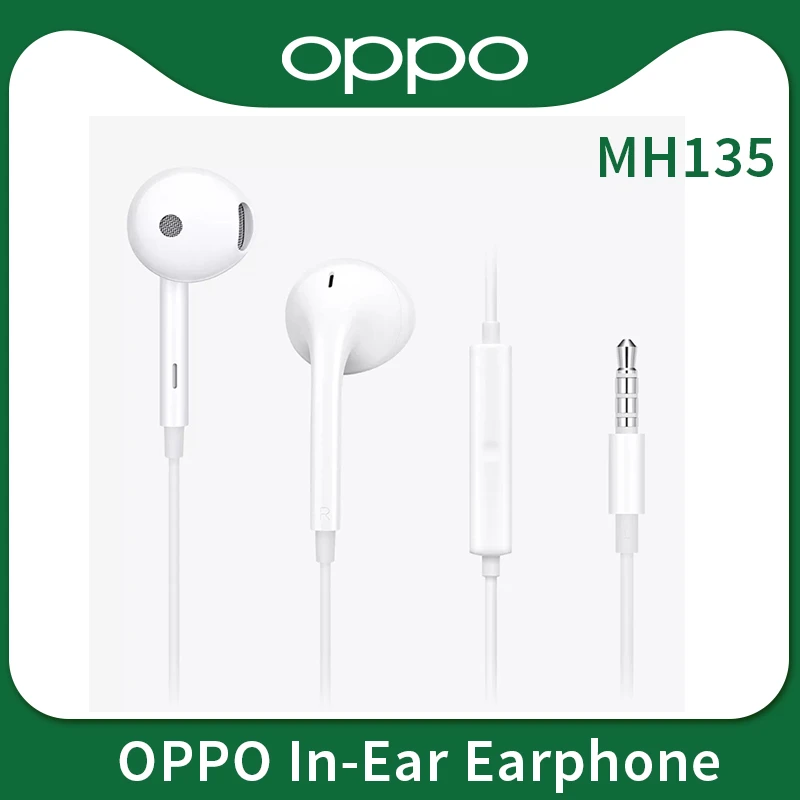 Oppo Earphone Mh135 Headsets Builtin Microphone 3.5mm Plug Typec Wire