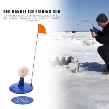 

Durable Ice Fishing Rod Flags Multi-function Portable ABS Winter Ice Fishing Rod Flags Tip-Up Outdoor Fishing Tackle