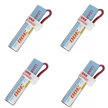 

1PC/4PCS 2S 7.6V 300mAh 80C HV 4.35V Lipo Rechargable Battery with XH 2.54 Balance Plug for RC Drone FPV Racing Model