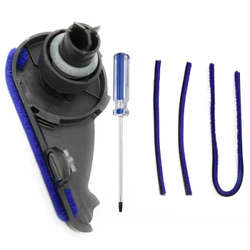 

For Dyson V6 V7 V8 V10 End Cap Side Part End Cap+Soft Plush Strips Spare Part Sweeper Robot Cleaning Accessories