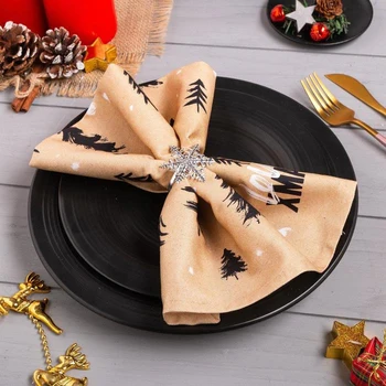 

Napkin with decorative ring "LOVE XMAS", size 35x35 cm 5110268