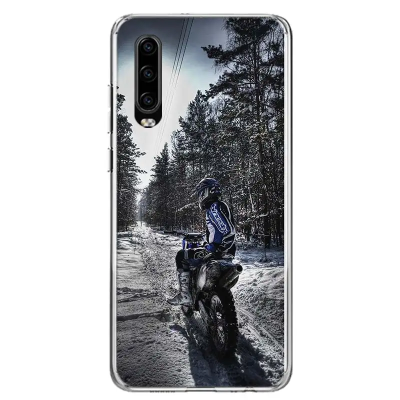 Moto Cross motorcycle sports Phone Case For Huawei P50 P40 Pro P30 Lite P20 P10 Mate 10 20 Lite 30 40 Pro Cover Coque Shell glass flip cover Cases & Covers