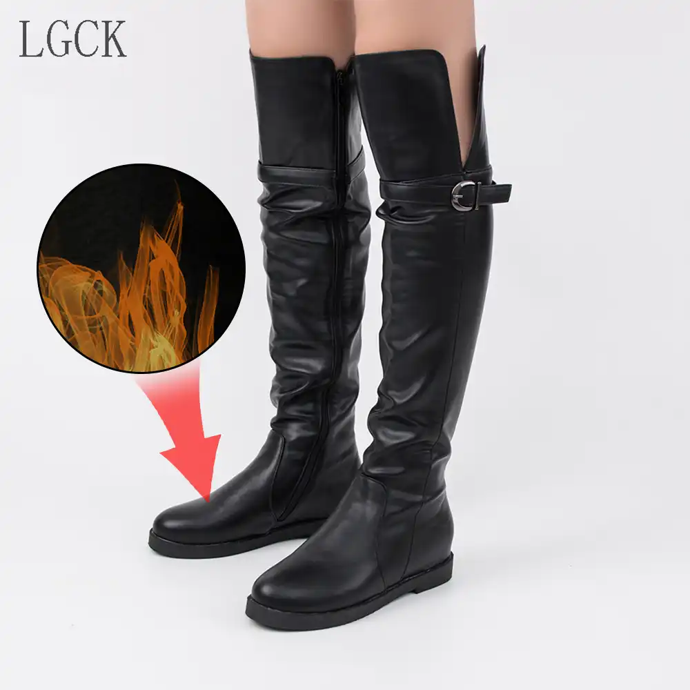 thigh high boots plus size outfit