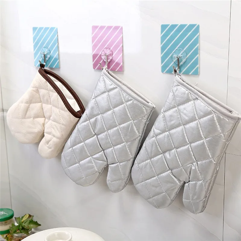 1Pcs Cotton Oven Glove Heatproof Mitten Kitchen Cooking Microwave Oven Mitt Non-slip Glove Thickening
