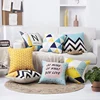 Pillow Printing Linen Printing Color Strip Pillowcase Cotton And Hemp Hugging Pillowcase Sofa Cushion Cover 45x45cm 40x40 ► Photo 2/6