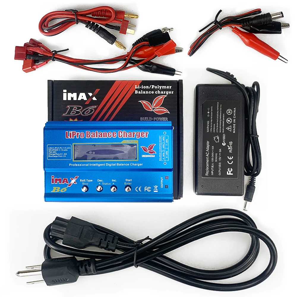 IMAX B6 RC Lipo зарядное устройство/Dis устройство 80W цифровой ЖК-экран NiCd NiMH литиевый