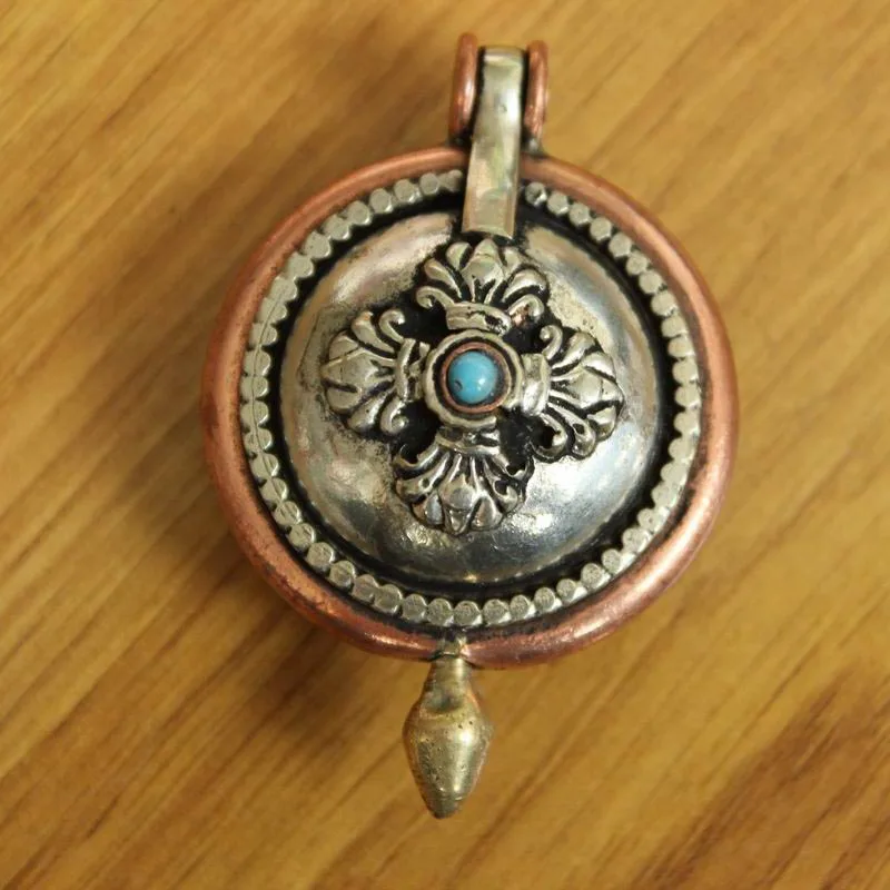 PD61 Antique Style Nepalese Tibetan Necklace Jewellery Metal & Copper Pendants 