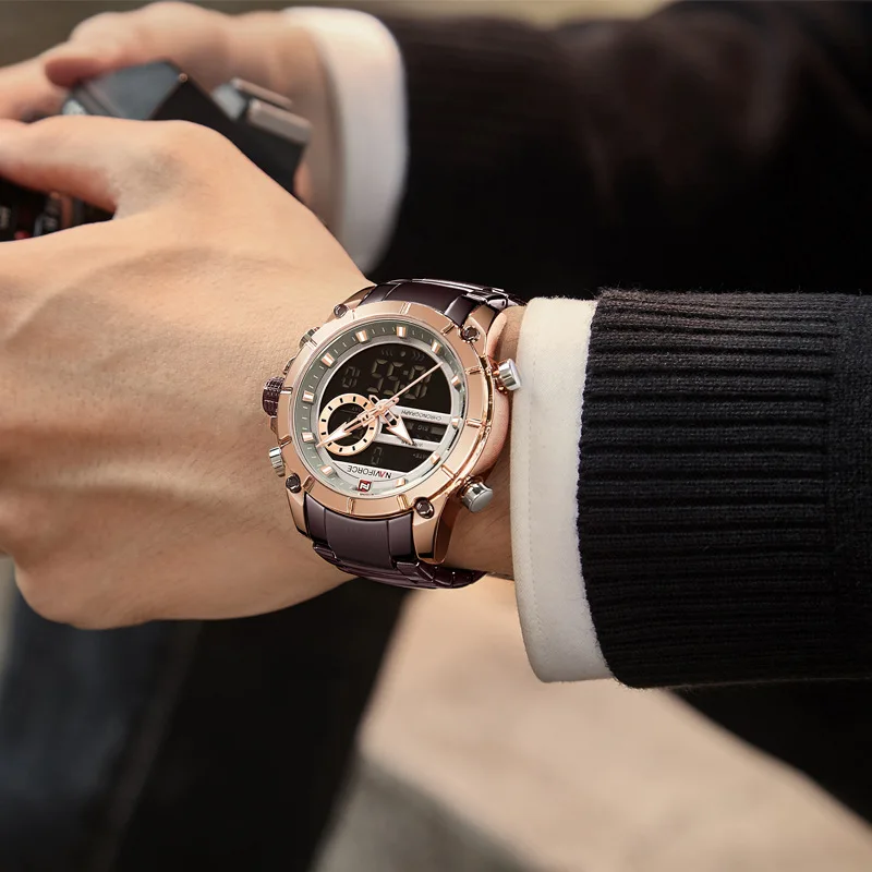 

Naviforce Xiang Watch Men Sports Quartz Watch 2019 New Style Fashion Waterproof Electronic Watch 9163