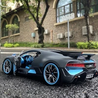 1:32 Bugatti Veyron Divo Alloy Sports Car Model Diecast Metal Toy Vehicles Car Model Simulation Sound Light Collection Kids Gift 2