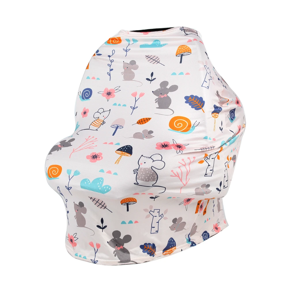 

Gloriou Source Mother Breastfeeding Cover Nursing Covers Baby Car Seat Cover Multi-function Wholesale Cartoon Print Dropship