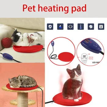 

Pet Electric Heating Pad New Waterproof Pet Heated Pad Bed Cat Dog Warmer Electric Heating Mat Cushion Winter warm pet supplies