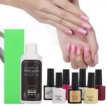 Набор для наращивания ногтей профессиональный набор для гелевого маникюра наборы для ногтей с гелем инструмент для полирования маникюрных инструментов