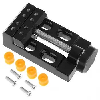 

Mini Black Aluminum Alloy Jaw Bench Clamp Drill Press Vice Rectangle Micro Clip Power Tools for Clamping Table Water Pump