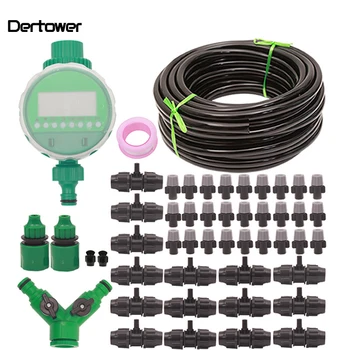 

1Set 9/12 Tube Garden Spray Irrigation Set Atomizing Spray Lazy Automatic Watering Device Timing Controller With High Quality