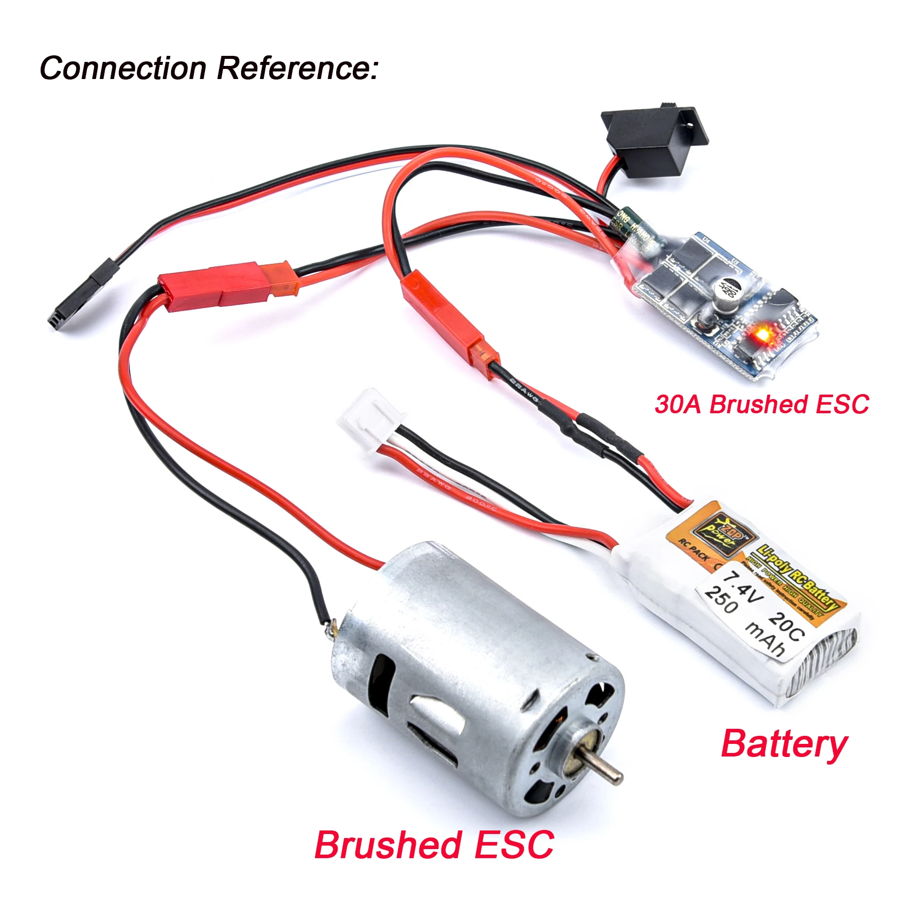 20A/30A RC ESC Brush Motor Speed Controller w/Brake Boat Car Tank For RC us.* 20A/30A RC ESC Brush Motor Speed Controller w/Brake Boat Car Tank For RC us.*