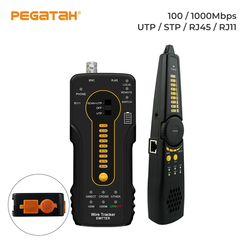 Cable tracer Line Locator Portable Wire Tracker Cable Tester Finder UTP