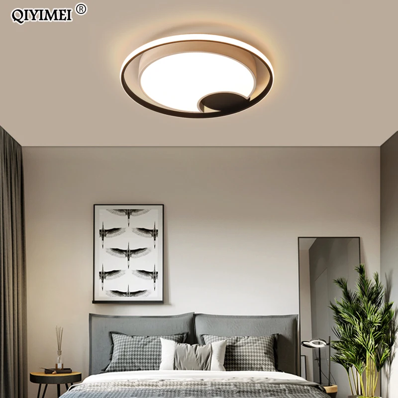 Modern round acrylic LED Ceiling Lamps Living Room Bedroom Dimmable Remote Control Acrylic Light Indoor Lighting