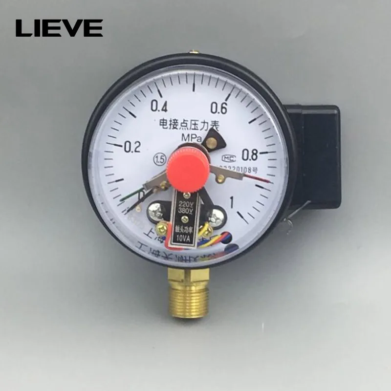 Diameter 100mm Direct Contact Pressure Gauge with Surface Vacuum Gauge Pressure Controller