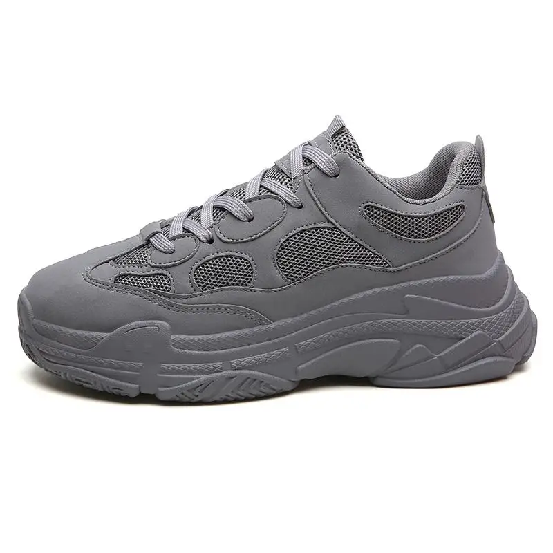 Men Running Original Disruptor Black Shoes KAYANO Gel Zoom Air Breathable Male Sport Triple-S Walking Sneakers Spring2019 - Color: Gray