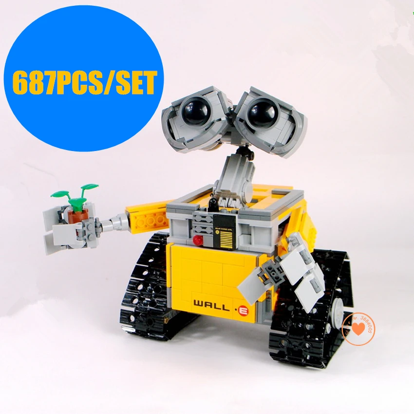 

New WALL E Robot fit WALL E Idea technic Robot figures Model Building block bricks diy toy birthday 21303 gift Kids