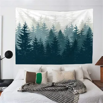 

Beautiful Natural Forest Printed Large Wall Tapestry Cheap Hippie Wall Hanging Bohemian Wall Tapestries Mandala Wall Art Decor