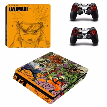 

Anime Naruto PS4 Slim Stickers Play station 4 Skin Sticker Decals For PlayStation 4 PS4 Slim Console and Controller Skins Vinyl